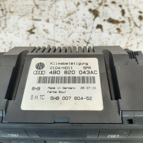 Comando Ar Condicionado Audi A6 3.0 V6 2001 A 2007 9562 1