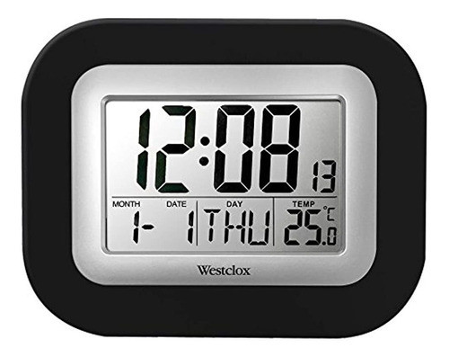 Reloj De Pared Digital Westclox De 9  , Gris 0