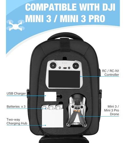 Estuche Pekrews Mini 3 / Mini 3 Pro, Estuche De Transporte R 1