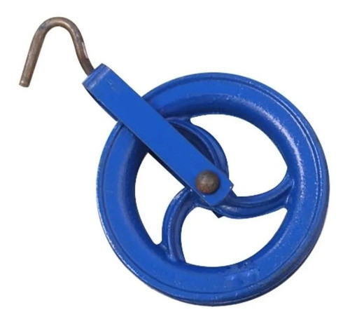 Roldana Albañil Fundición Polea Con Gancho Toth 140mm 1