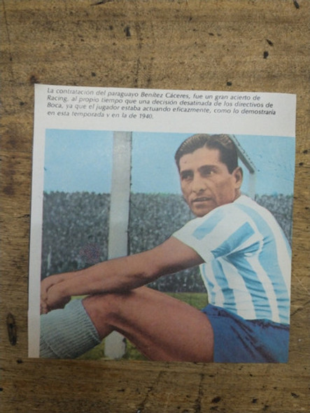 Recorte Racing Club Benito Cáceres 39 0
