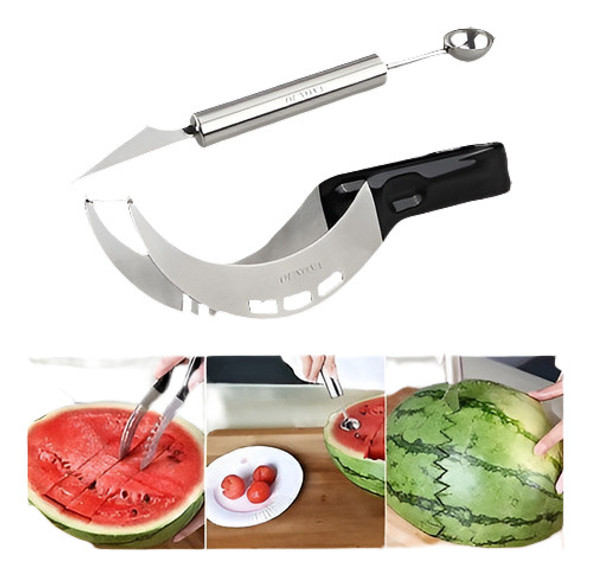 Ounona Sandía Acero Inoxidable Máquina De Cortar Cuchillo Co 0
