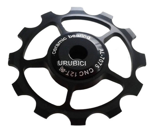 Ruedita Para Cambio Trasero. Aluminio. Negro . 47mm.diametro 0