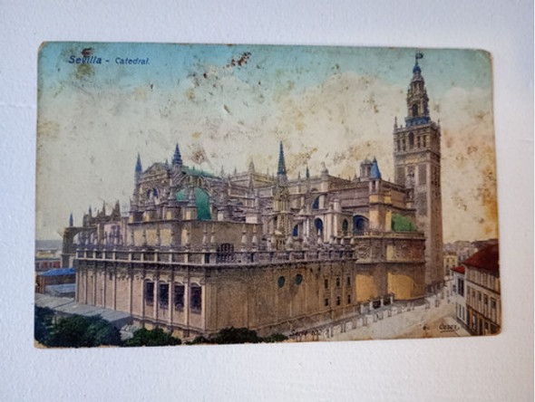 Tarjeta Postal Antigua Sevilla. Catedral. 0