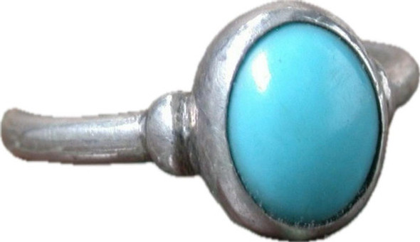 Luli Anillo Plata 925 Turquesa Piedra Legitima Oferta 0