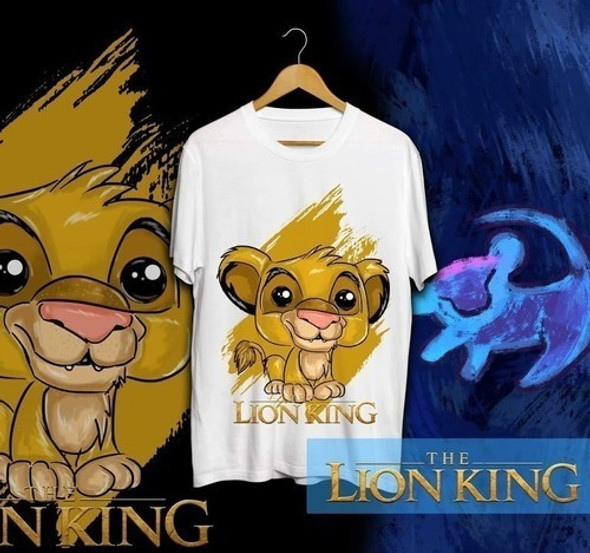 Plantillas Sublimación Tazas Camiseta Infantil - El Rey León 1