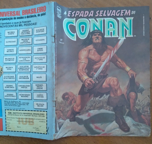 Gibi Abril Espada Selvagem De Conan 27 / Vermes Da Terra. 1
