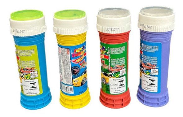 Bolha Sabão Tampa Com Jogo Lembrancinha Caixa C/ 12 Unidades 1