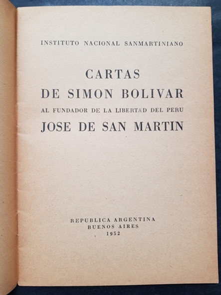 Lote De Libros Antiguos Sobre Simon Bolivar. 51n 285 1