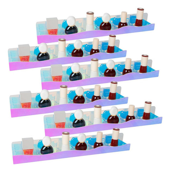 Aidoclip 6 Pack Estante De Esmalte De Uñas Estante Montado E 0