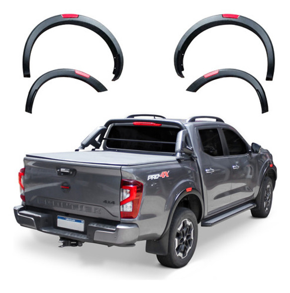 Fenders Spaco Negros C/detalles Rojos Nissan Frontier 2021+ 0 Fenders Spaco Negros C/detalles Rojos Nissan Frontier 2021+ 0