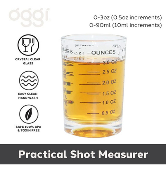 Oggi Glass, Shot Measure Jigger 1