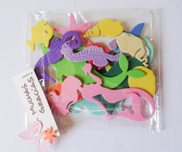 Pack Sirena Hipocampo Caballito Delfin Ballena Pez Caracol 1