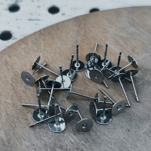 Pasantes | Bases Planas P/ Aro Acero Quir | 6 Mm | 50 Unid 1