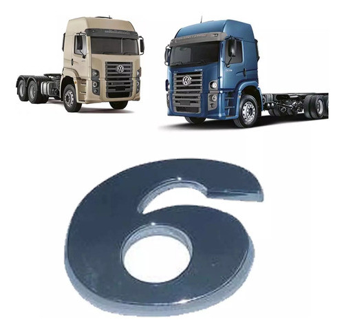 Emblema Numero 6 E 9 Vw Constellation 2012 Em Diante Injetad 0