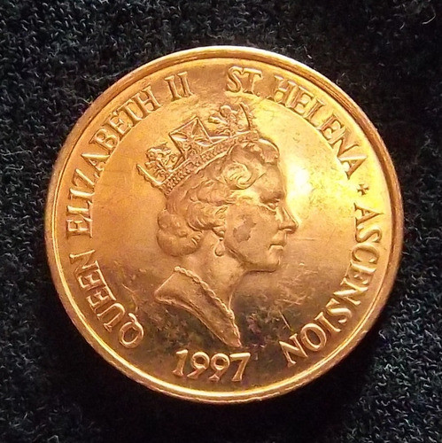 Santa Helena 1 Penny 1997 Sin Circular Pez Atún 1