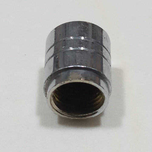 Kit 4 Tapa Válvula Rueda Neumático Metálica Cromada 0