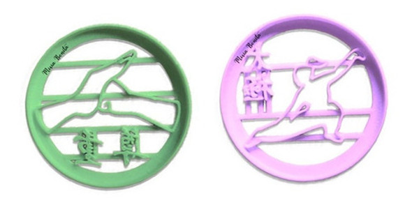 X2 Tai-chi - Cortante Molde Reposteria Galletas Arte Marcial 0