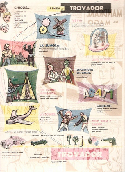 Antigua Publicidad  Juguetes Trovador 0