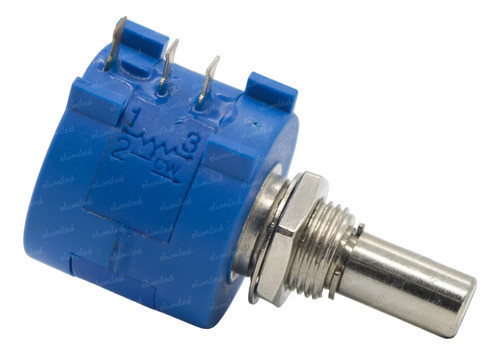 3 Potenciometro 10 Vtas Multivuelt Eje Metalico 10k 2w 3590s 0