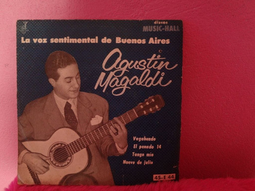 Agustín Magaldi La Voz Sentimental De Buenos Aires Simple Lp 0