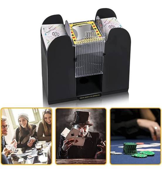 Barajador De Cartas Automático Para 6 Mazos Baterías 1