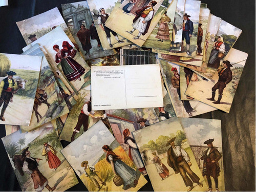 Antiguas Postales Costumbristas Españolas Lote X48 53542 0