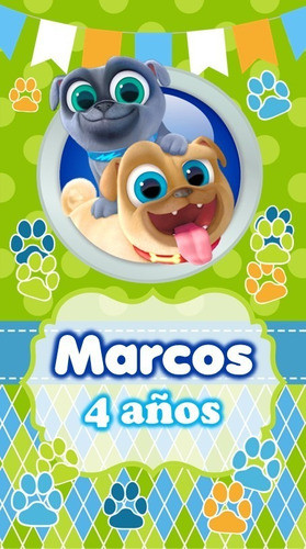 Video Tarjeta Invitación Digital- Puppy Dog Palls 0