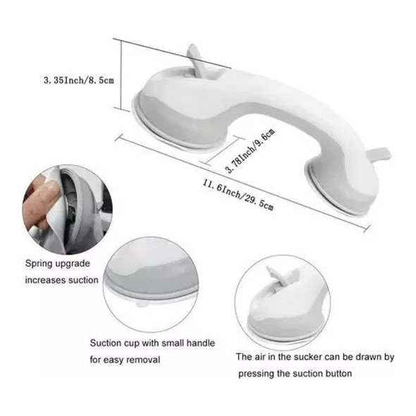 Agarradera Ducha C/ventosa Baño Es Caleras Adultos Mayores 1