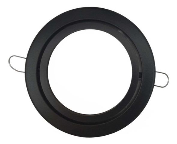 Spot Embutir De Pvc Redondo Negro Para Dicroica Ar111 0 Spot Embutir De Pvc Redondo Negro Para Dicroica Ar111 0