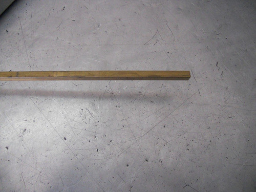 Barra De Bronce Cuadrada  8 Mm X 1000 Mm 0