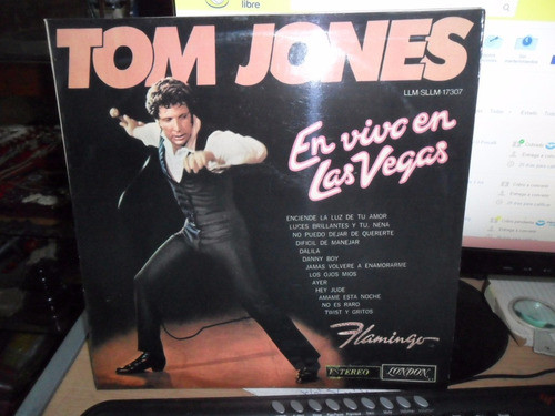 Tom Jones En Vivo En Las Vegas Disco Vinilo Lp Musica 0