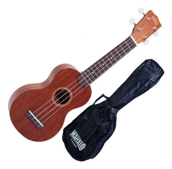 Ukelele Soprano Natural Mahalo Mj1tbr Con Funda 0