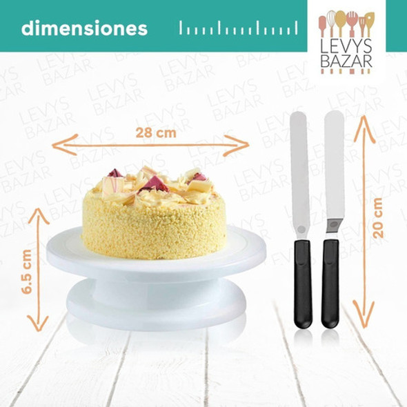 Set Reposteria Plato Giratorio Espatulas Decoracion Manga 1