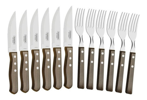 Juego De Cubiertos Para Asado Churrasco 12 Piezas Tramontina 1 Juego De Cubiertos Para Asado Churrasco 12 Piezas Tramontina 1