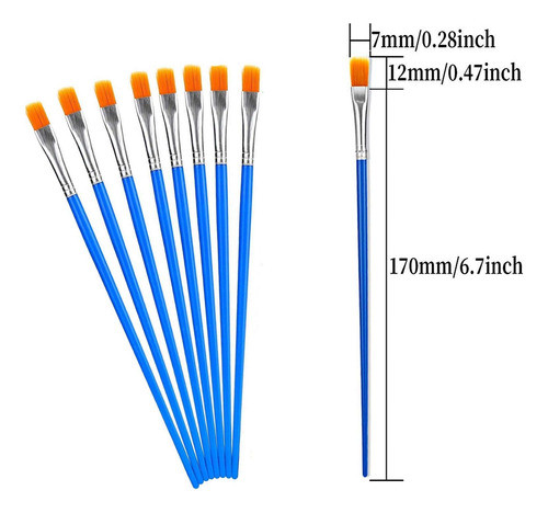 Pinceles De Pintura En Bulk, 30 Unidades, Pelo De Nylon 1