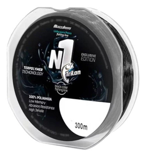 Tanza Trilon Negra Number One 0.47mm X 300m 31 Lb 0