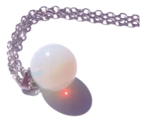 Collar Piedra De Luna Esfera 14 Mm 0