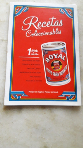 Recetario Royal, Recetas Coleccionables 1° Edicion 0