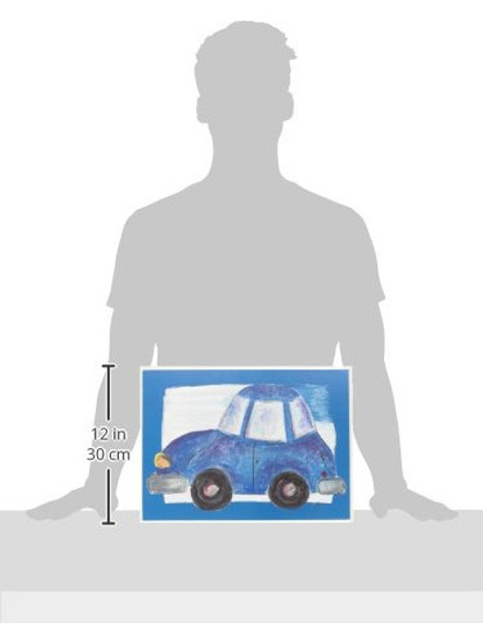 The Kids Room By Stupell Blue Car Con Borde Azul Rectángulo 1 The Kids Room By Stupell Blue Car Con Borde Azul Rectángulo 1