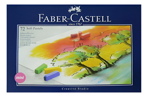 Pastel Tiza Mini Faber Castell Studio Linea Azul X72 0