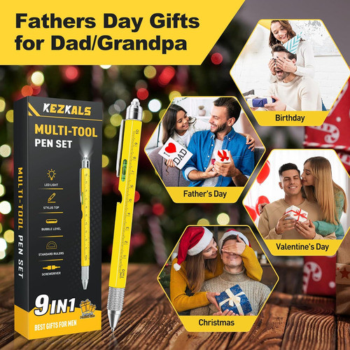 Regalo De Cumpleaños Lápiz Multitool 9 En 1 Para Él 1