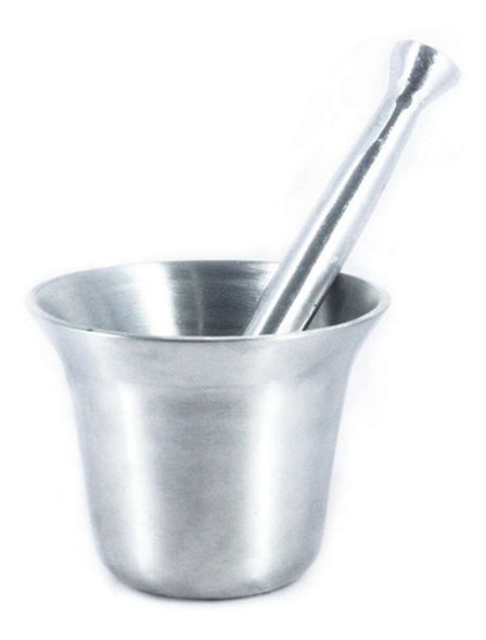 Almofariz Alumínio Polido (socador De Alho) Pequeno 0