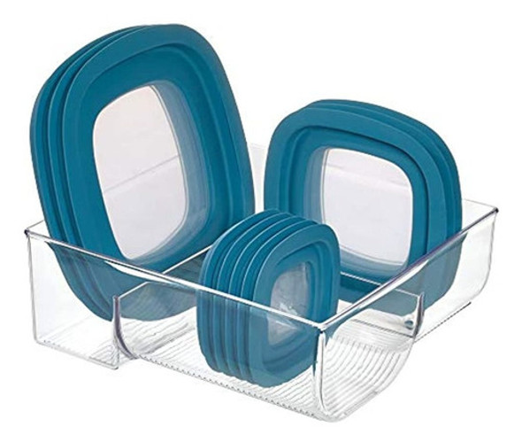 Idesign Organizador De Almacenamiento De Tapa De Contenedor 0