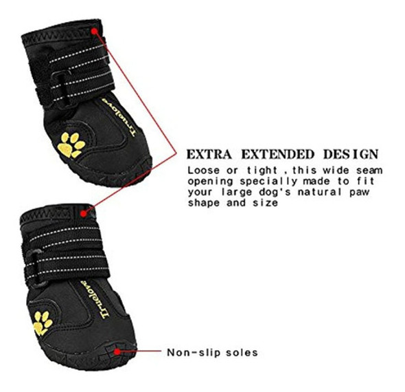 Expawlorer Botas Impermeables Para Perros Reflective Antides 1 Expawlorer Botas Impermeables Para Perros Reflective Antides 1