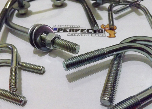 Abrazaderas U Bolt 1/4  X 2 1/2    Electrocincadas X50 Unid. 1