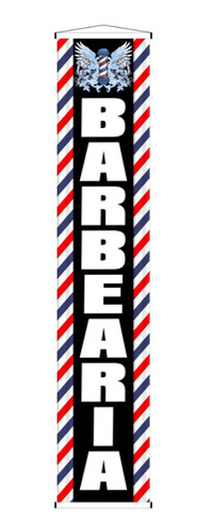 Banner Divulgação Barbearia Barbeiro Corte Cabelo 25x125cm 0