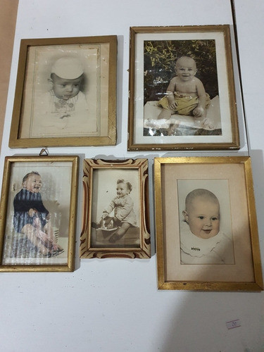 5 Antiguos Cuadritos Con Fotos De Niños 043 0