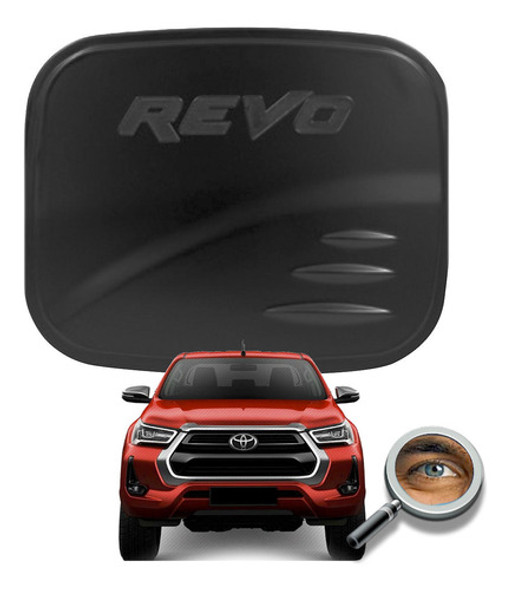 Cubre Tapa Tanque Hilux Revo Trd 2016 2022 Negro Tuningchrom 0