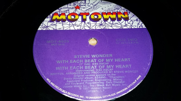 Stevie Wonder With Each Beat Of My Heart Vinilo Maxi Usa 87 1